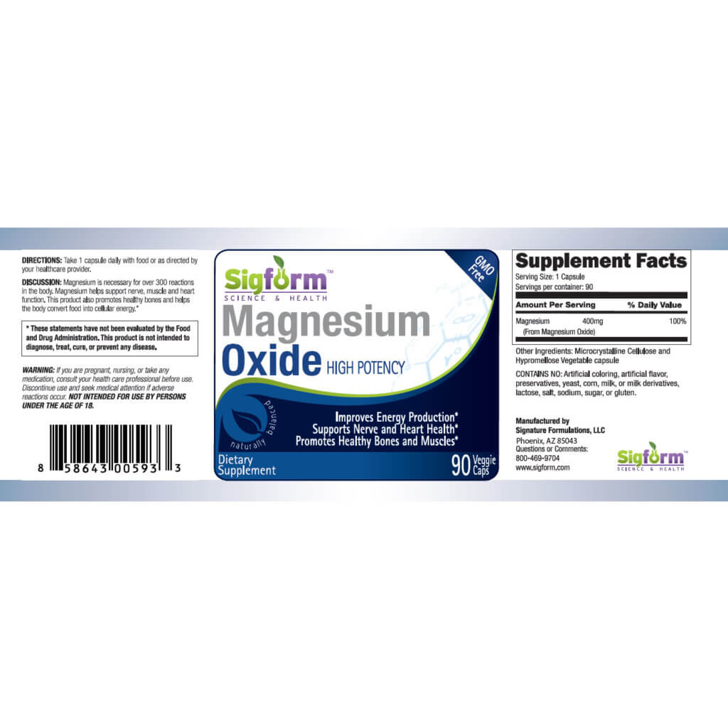 Magnesium Oxide 90 caps