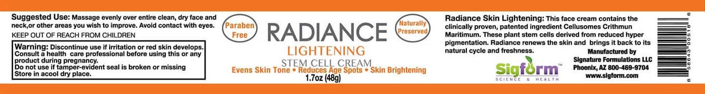Radiance Label