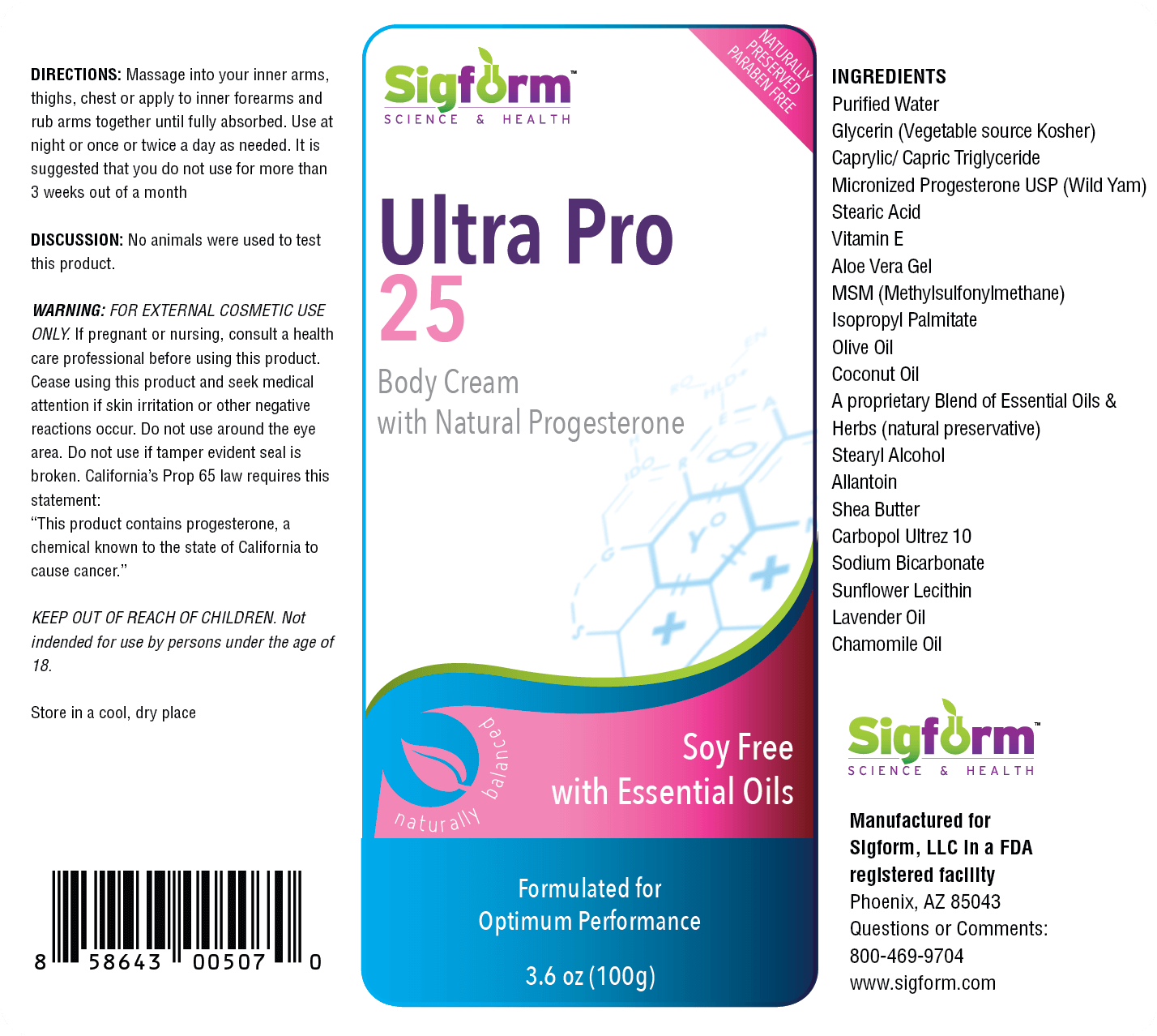 Ultra Pro 25 Progesterone Cream 25mg - Ultra Pro 25 2