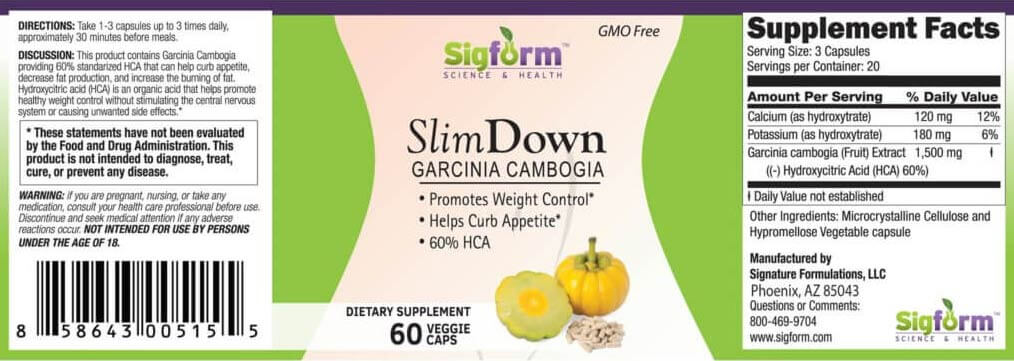 slimdown 60 count